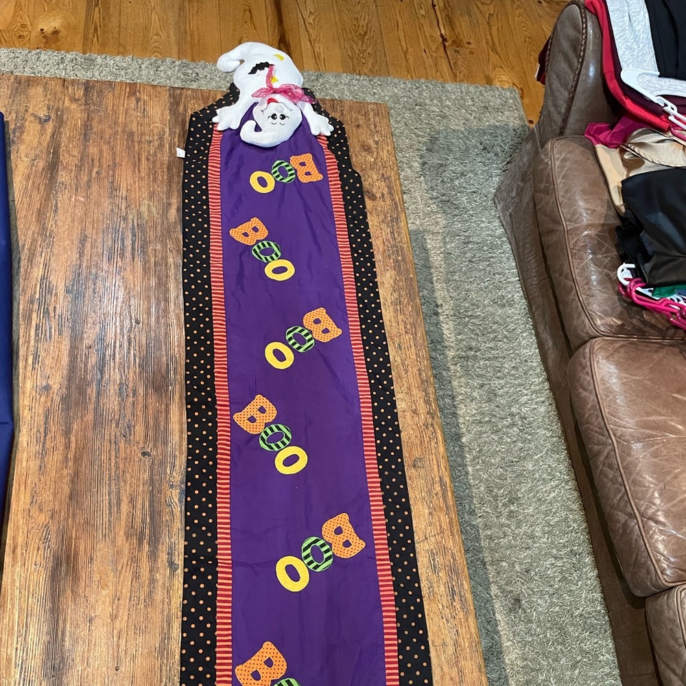Ghost Halloween Table Counter Runner